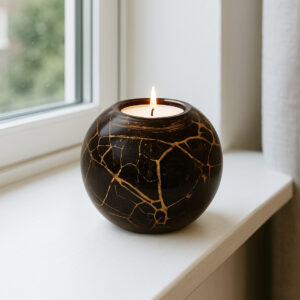 Tealight Urn | Black & Gold | 250ml