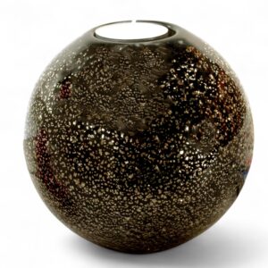 Tealight Urn Big | Black Gold Dust | 600ml