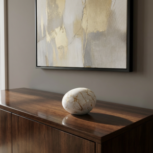 Stone Urn | White & Gold | 250ml