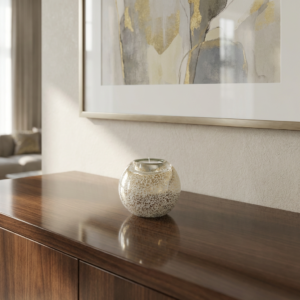Tealight Urn | White Gold Dust | 250ml