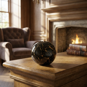 Tealight Urn Big | Black & Gold | 600ml