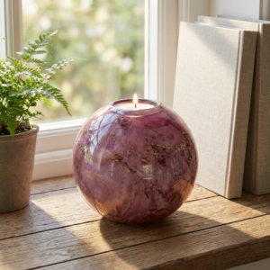 Tealight Urn Big | Purple & Gold | 600ml