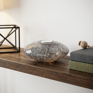 Disc Urn | Grey Marble | 400ml