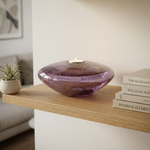 Disc Urn Big | Purple & Gold | 800ml