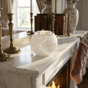 Tealight Urn | White Silver Dust | 250ml