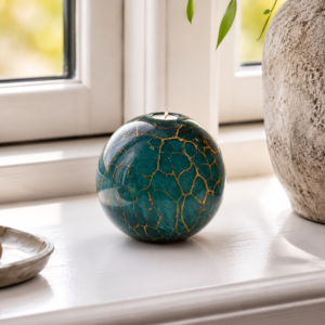 Tealight Urn XL | Green & Gold | 1,6L