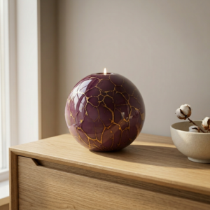 Tealight Urn XXL | Purple & Gold | 3L
