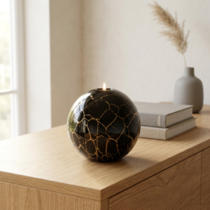 Tealight Urn XL | Black & Gold | 1,6L