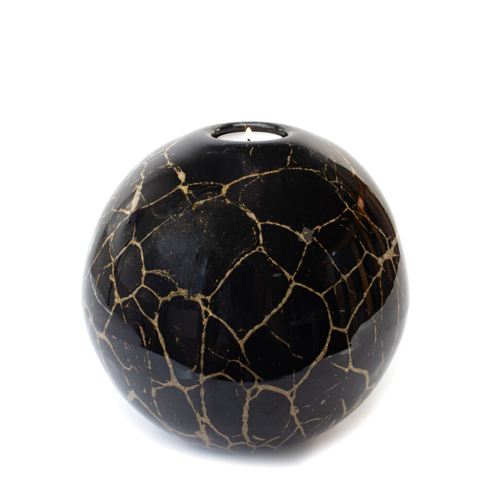 Tealight Urn XXL | Black & Gold | 3L